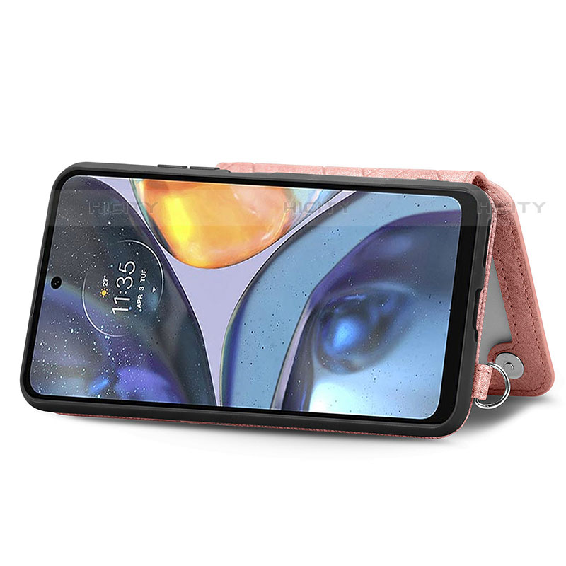 Custodia Lusso Pelle Cover S01D per Motorola Moto G22