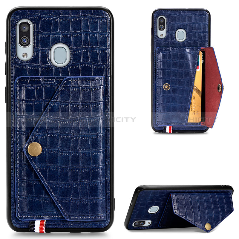 Custodia Lusso Pelle Cover S01D per Samsung Galaxy A30