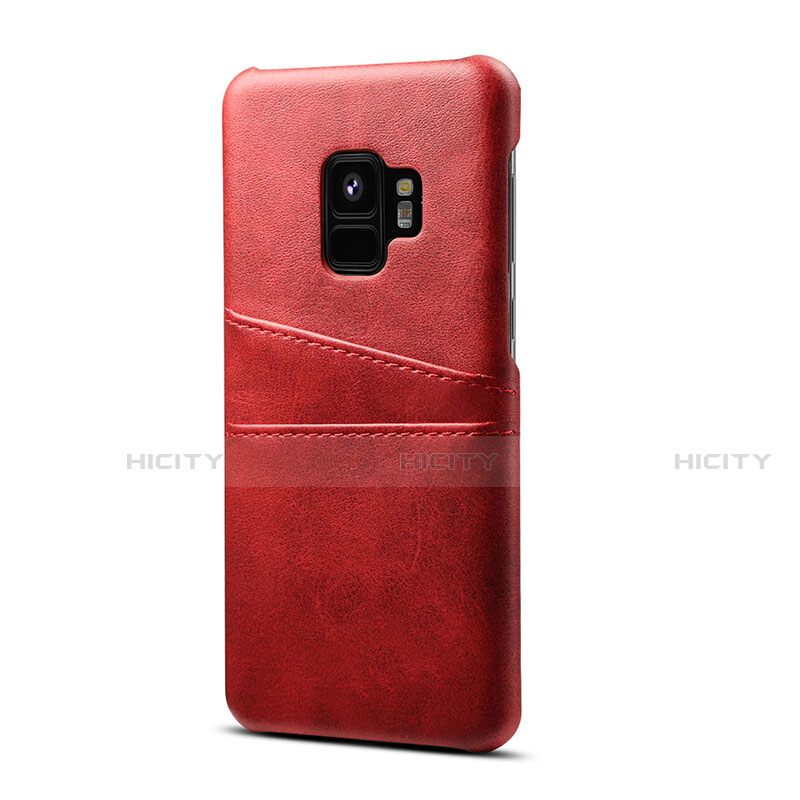 Custodia Lusso Pelle Cover S02 per Samsung Galaxy S9 Rosso