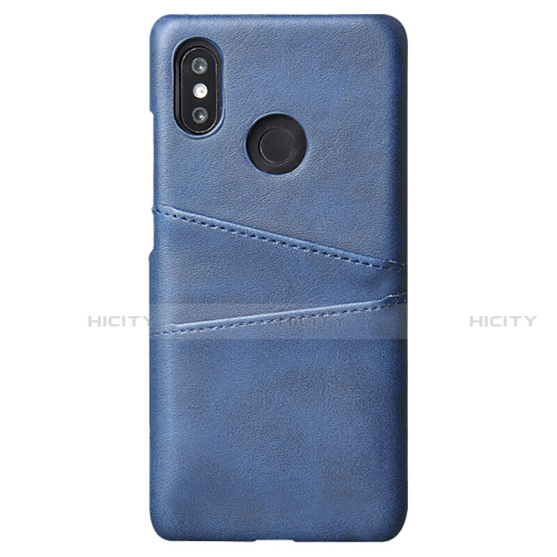 Custodia Lusso Pelle Cover S02 per Xiaomi Mi 8 Blu