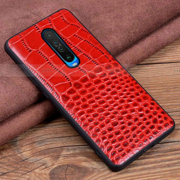 Custodia Lusso Pelle Cover S02 per Xiaomi Redmi K30 5G Rosso