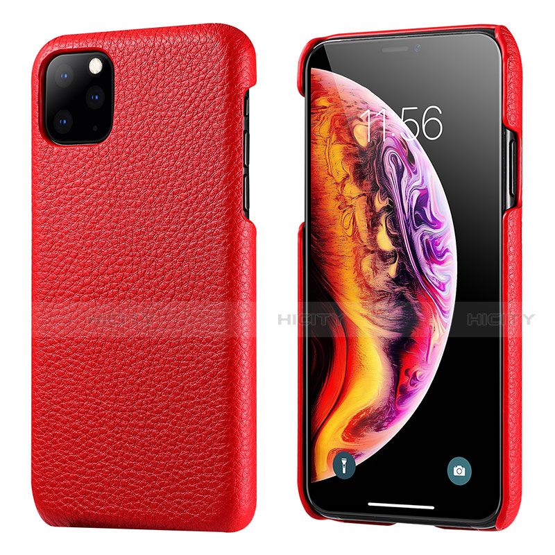 Custodia Lusso Pelle Cover S03 per Apple iPhone 11 Pro Max Rosso