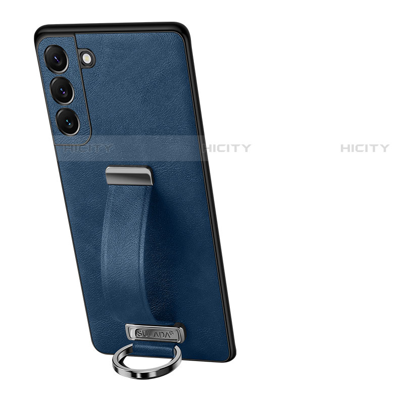 Custodia Lusso Pelle Cover S05 per Samsung Galaxy S21 Plus 5G Blu