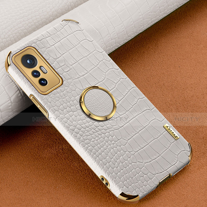 Custodia Lusso Pelle Cover S05 per Xiaomi Mi 12 5G Bianco