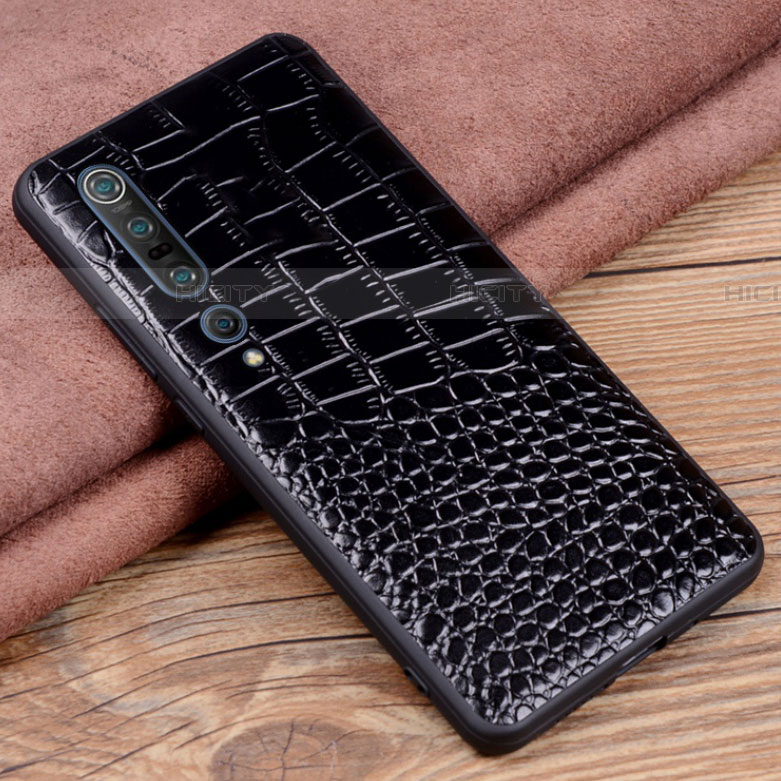 Custodia Lusso Pelle Cover S06 per Xiaomi Mi 10 Pro Nero