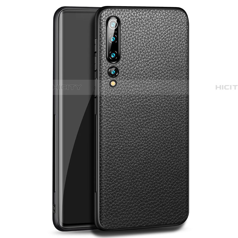 Custodia Lusso Pelle Cover S08 per Xiaomi Mi 10 Nero