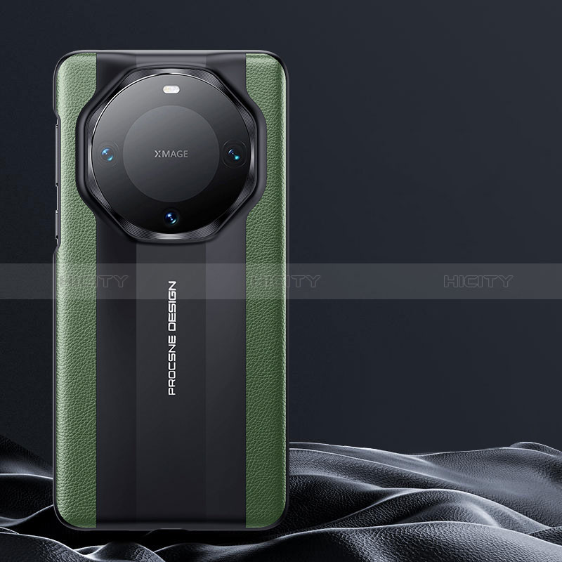 Custodia Lusso Pelle Cover S10 per Huawei Mate 60 Pro Verde