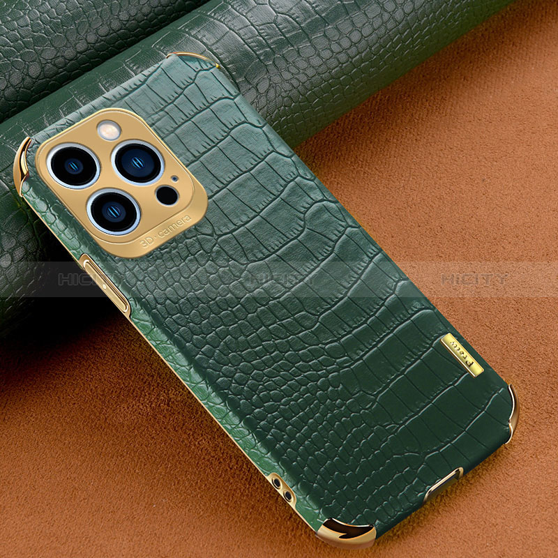 Custodia Lusso Pelle Cover XD1 per Apple iPhone 14 Pro Verde