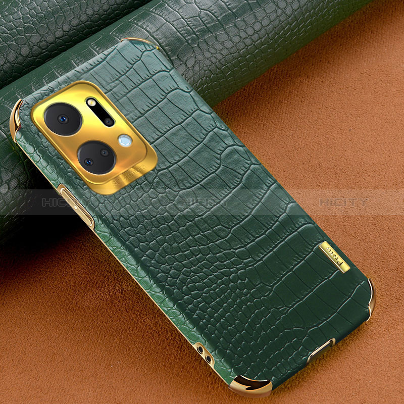 Custodia Lusso Pelle Cover XD1 per Huawei Honor X7a Verde