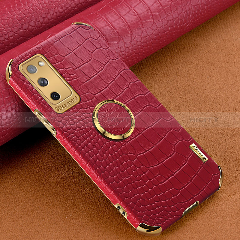 Custodia Lusso Pelle Cover XD1 per Samsung Galaxy S20 FE (2022) 5G Rosso