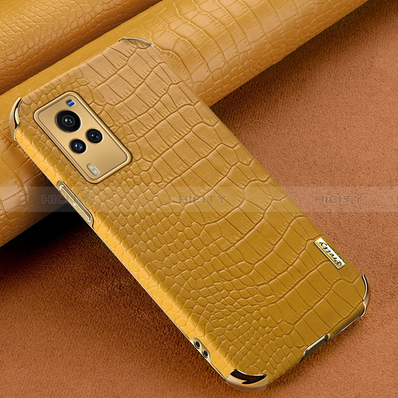 Custodia Lusso Pelle Cover XD1 per Vivo X60 Pro 5G Giallo