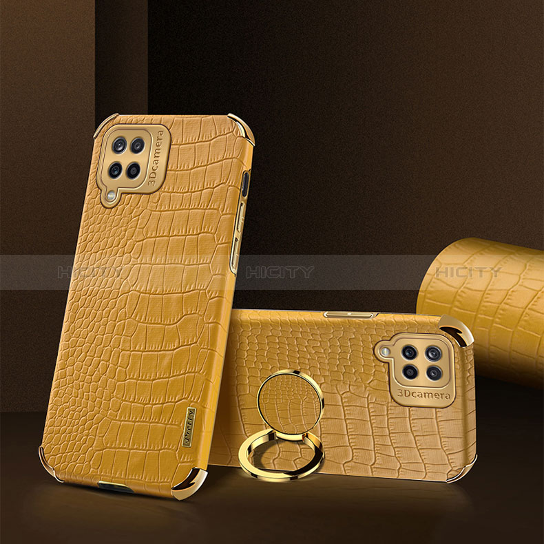 Custodia Lusso Pelle Cover XD2 per Samsung Galaxy A12 Nacho Giallo