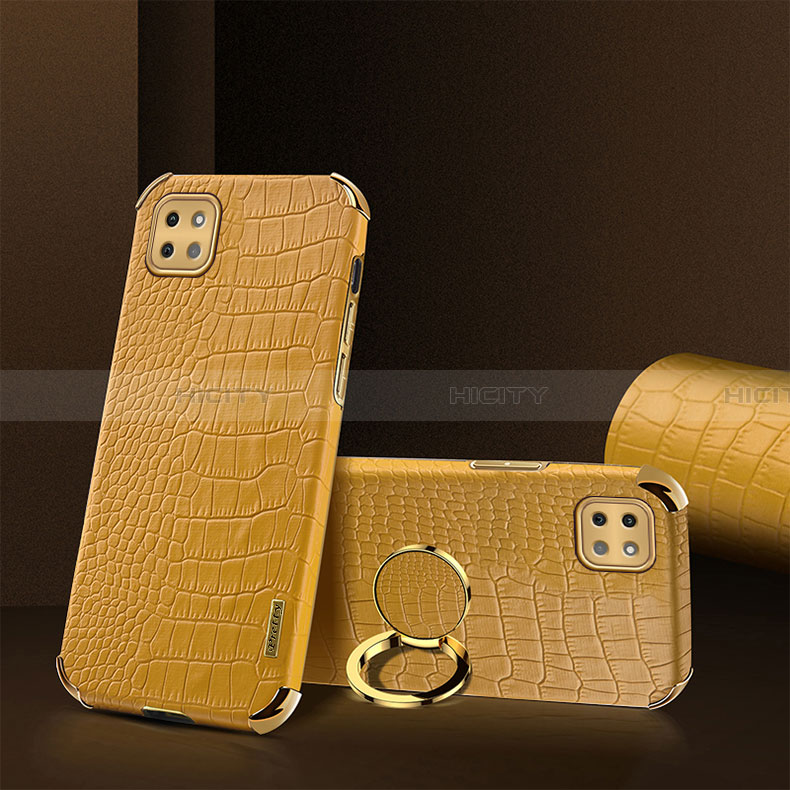 Custodia Lusso Pelle Cover XD2 per Samsung Galaxy A22 5G Giallo