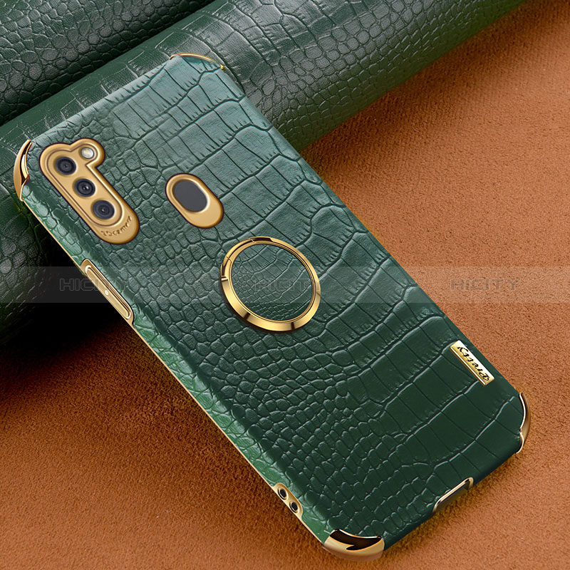 Custodia Lusso Pelle Cover XD2 per Samsung Galaxy M11 Verde
