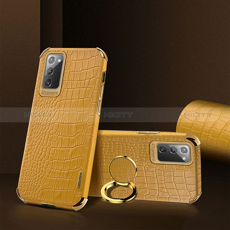Custodia Lusso Pelle Cover XD2 per Samsung Galaxy Note 20 5G Giallo