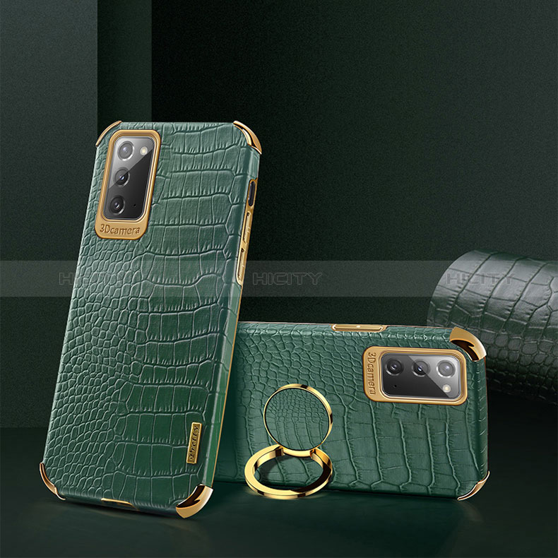 Custodia Lusso Pelle Cover XD2 per Samsung Galaxy Note 20 5G Verde
