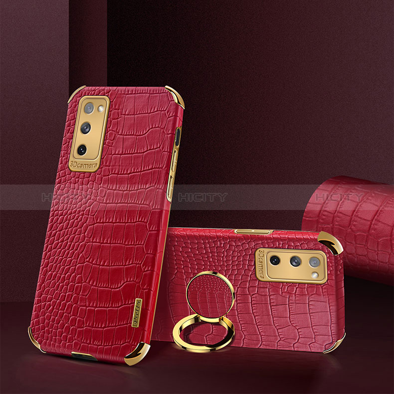 Custodia Lusso Pelle Cover XD2 per Samsung Galaxy S20 FE 5G Rosso