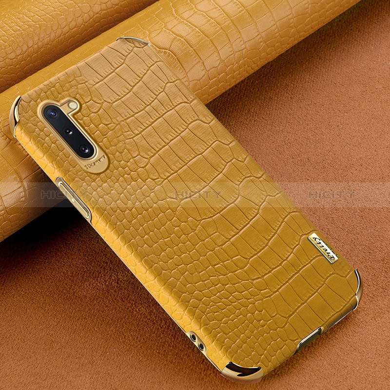 Custodia Lusso Pelle Cover XD3 per Samsung Galaxy Note 10 5G Giallo