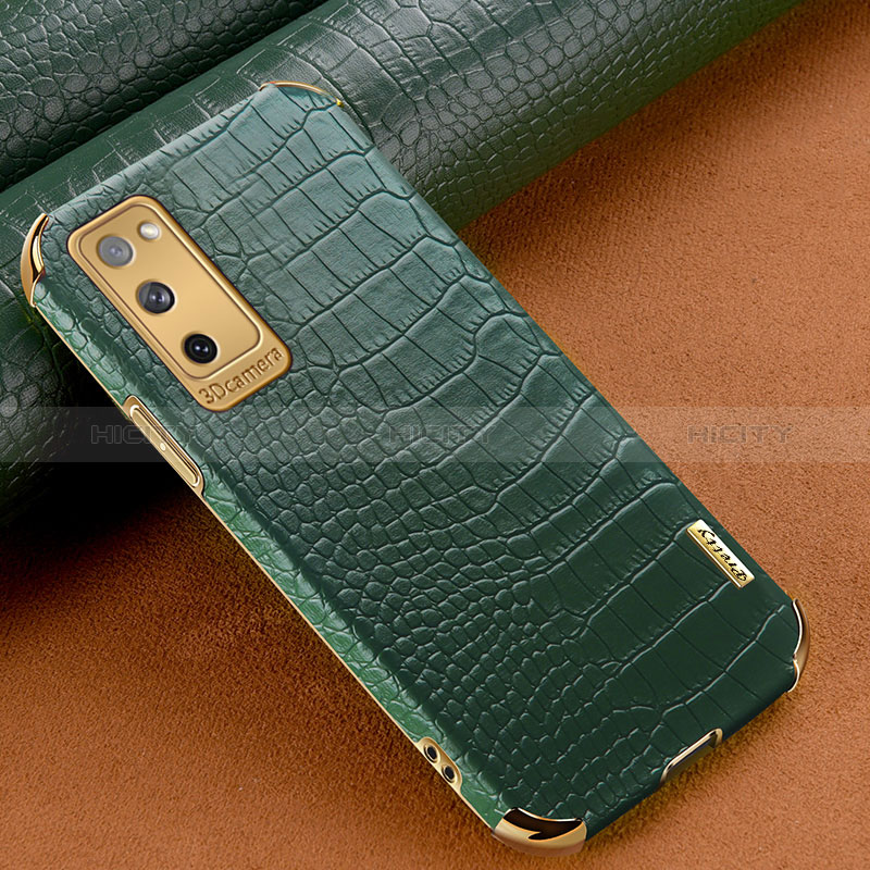 Custodia Lusso Pelle Cover XD3 per Samsung Galaxy S20 FE (2022) 5G Verde