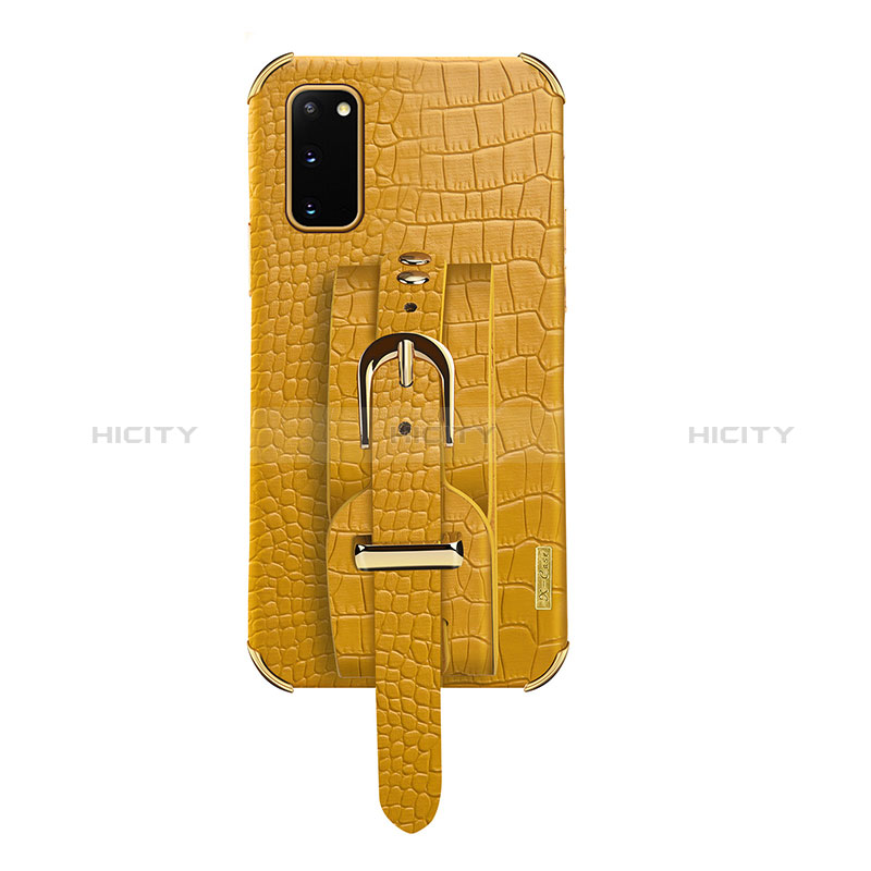 Custodia Lusso Pelle Cover XD5 per Samsung Galaxy S20 5G Giallo