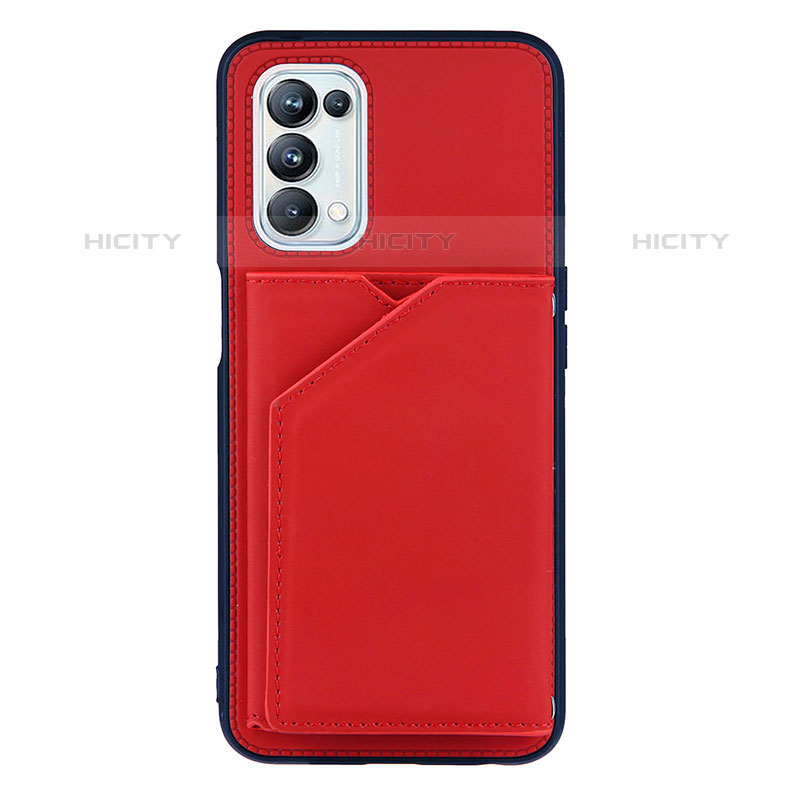 Custodia Lusso Pelle Cover Y01B per OnePlus Nord N200 5G Rosso