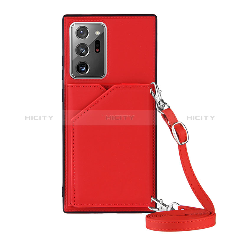 Custodia Lusso Pelle Cover Y02B per Samsung Galaxy Note 20 Ultra 5G Rosso