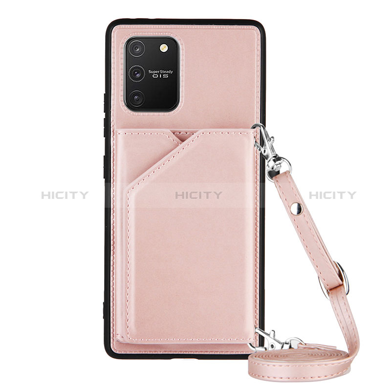 Custodia Lusso Pelle Cover Y02B per Samsung Galaxy S10 Lite Oro Rosa
