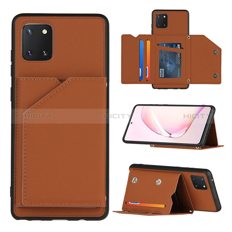 Custodia Lusso Pelle Cover Y04B per Samsung Galaxy A81