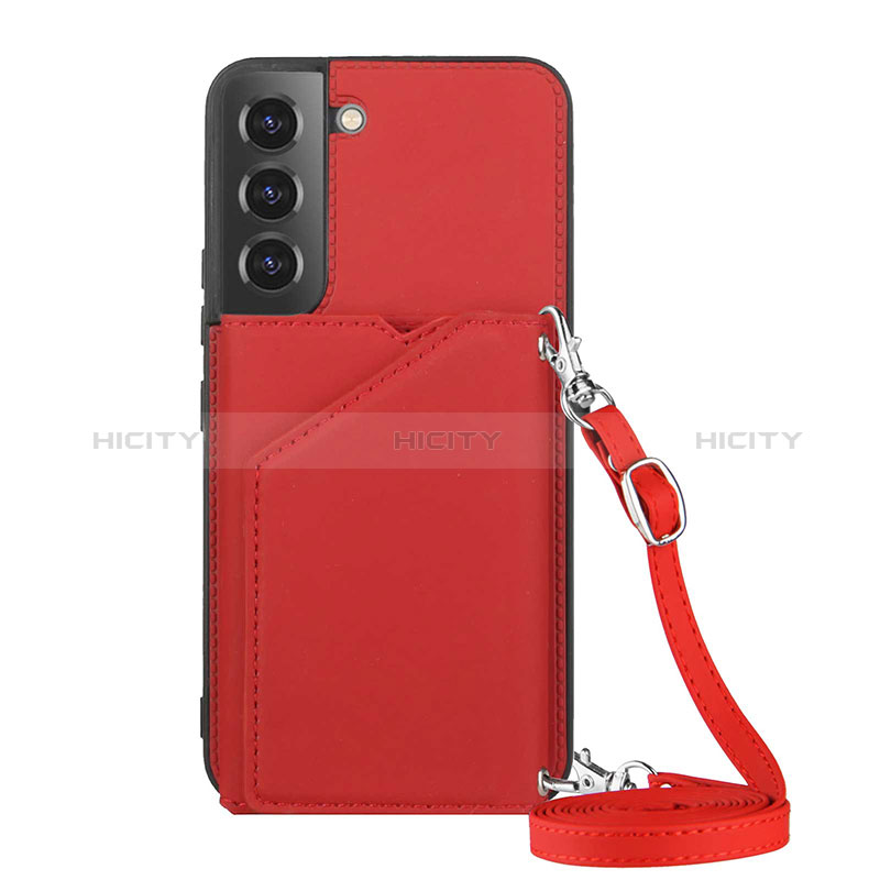 Custodia Lusso Pelle Cover Y04B per Samsung Galaxy S25 Plus 5G Rosso