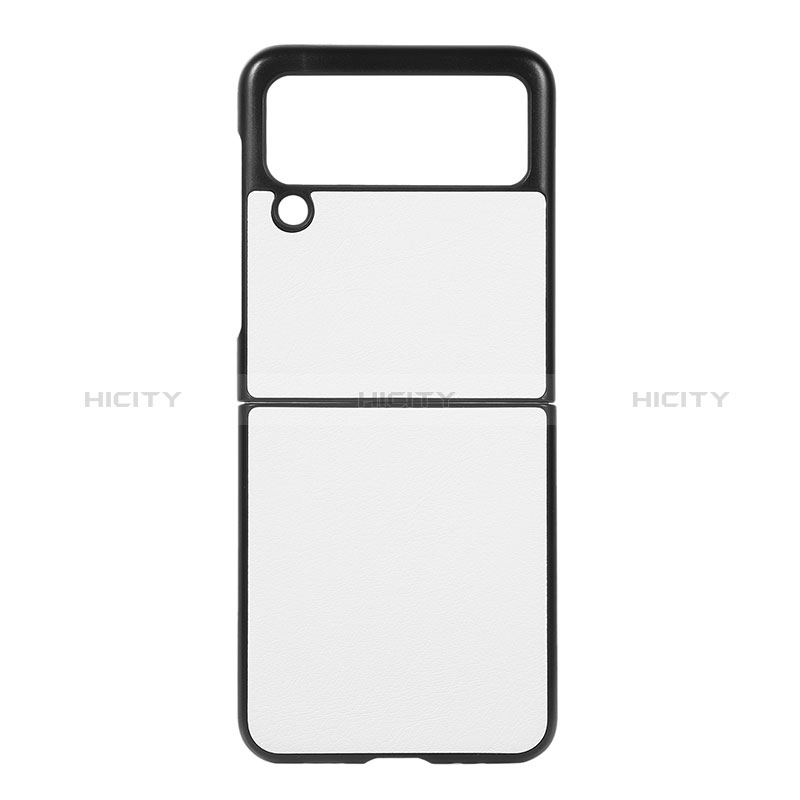 Custodia Lusso Pelle e Plastica Opaca Cover B01 per Samsung Galaxy Z Flip3 5G