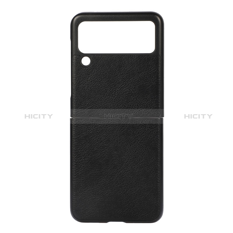 Custodia Lusso Pelle e Plastica Opaca Cover B01 per Samsung Galaxy Z Flip3 5G