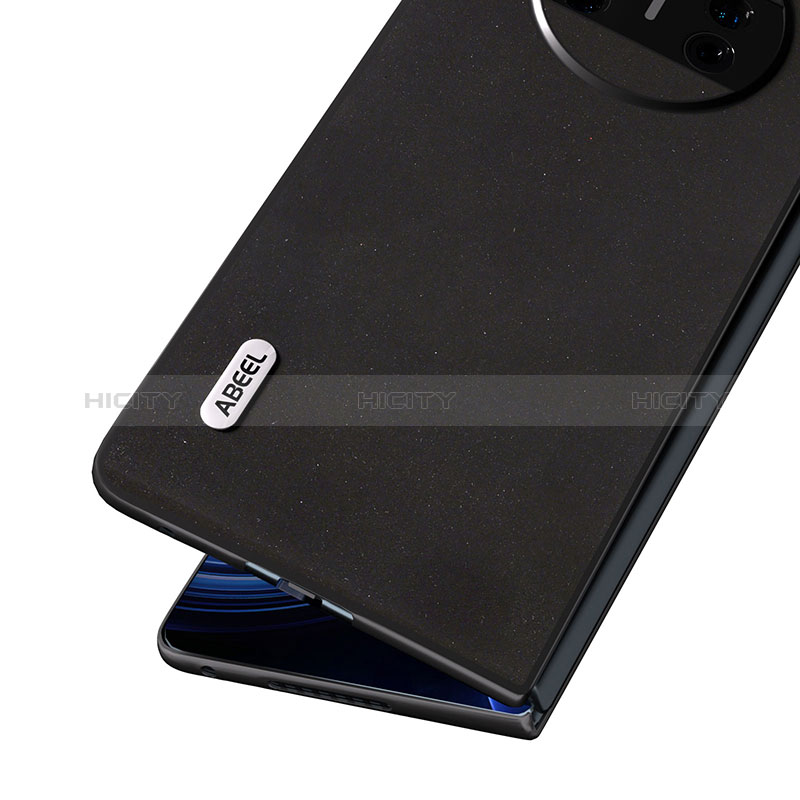 Custodia Lusso Pelle e Plastica Opaca Cover B02H per Huawei Mate X5