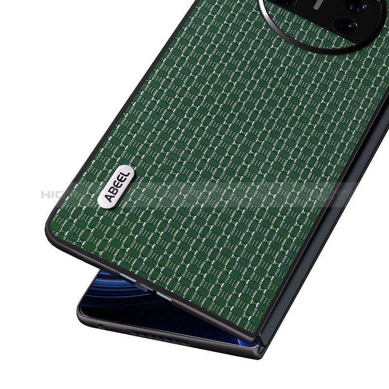 Custodia Lusso Pelle e Plastica Opaca Cover B03H per Huawei Mate X3