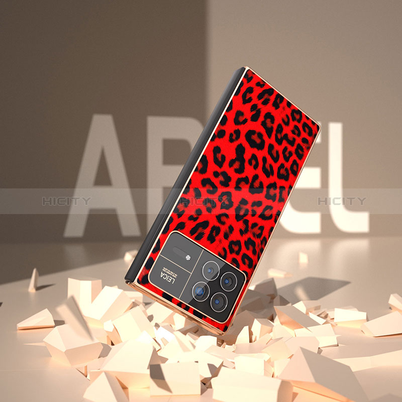 Custodia Lusso Pelle e Plastica Opaca Cover B04H per Xiaomi Mix Fold 3 5G