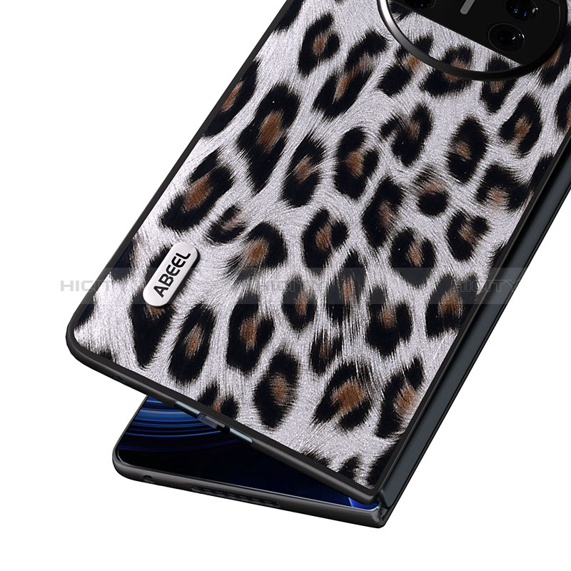Custodia Lusso Pelle e Plastica Opaca Cover B05H per Huawei Mate X5