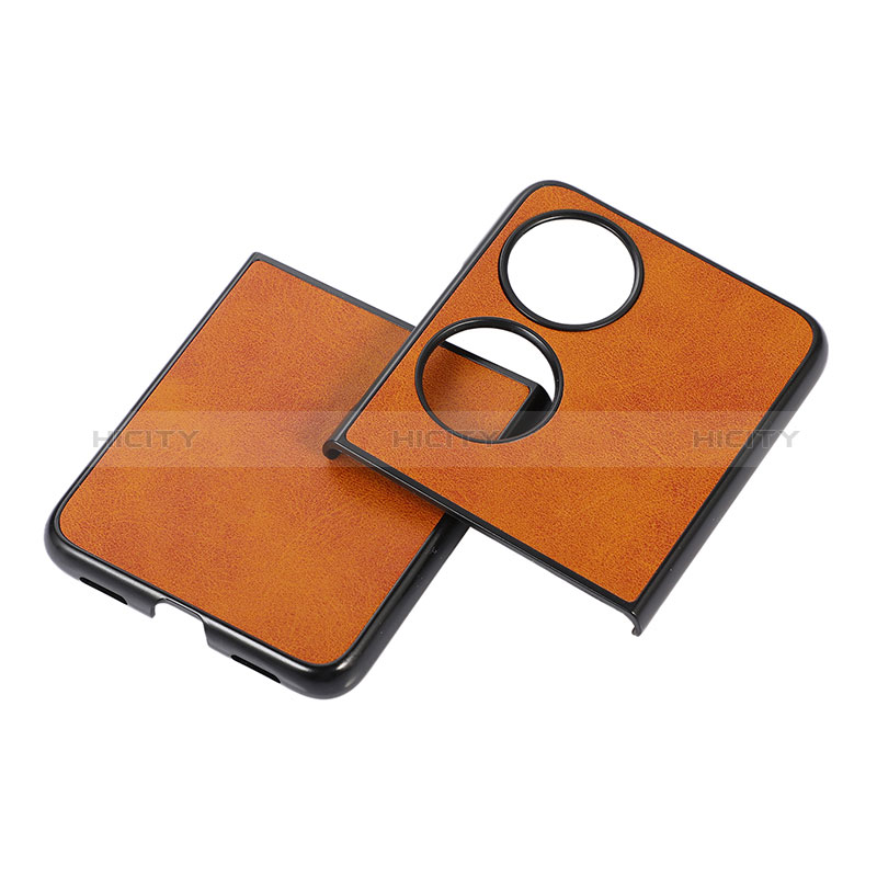 Custodia Lusso Pelle e Plastica Opaca Cover B05H per Huawei P60 Pocket