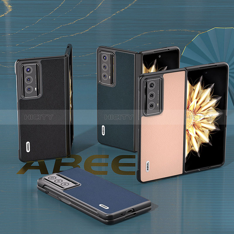 Custodia Lusso Pelle e Plastica Opaca Cover B06H per Huawei Honor Magic V2 5G