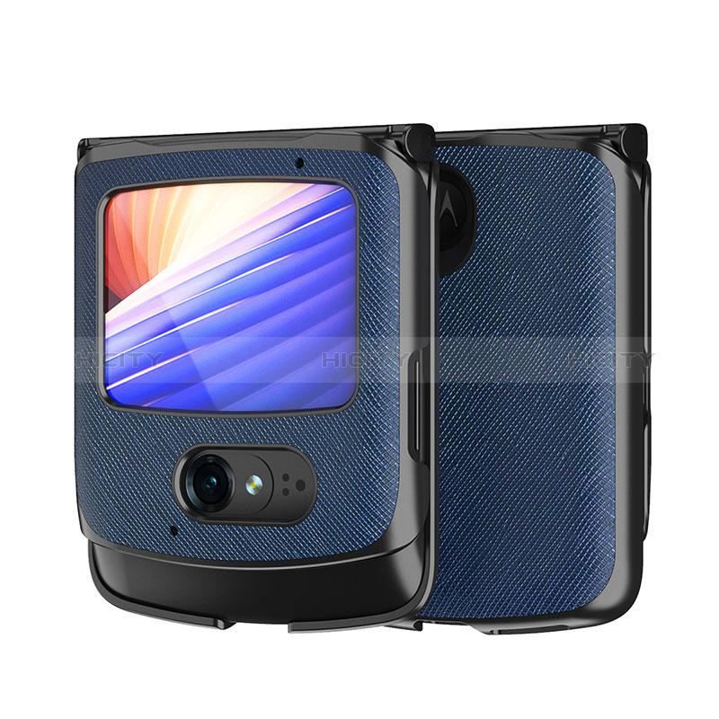 Custodia Lusso Pelle e Plastica Opaca Cover BH1 per Motorola Moto RAZR (2022) 5G