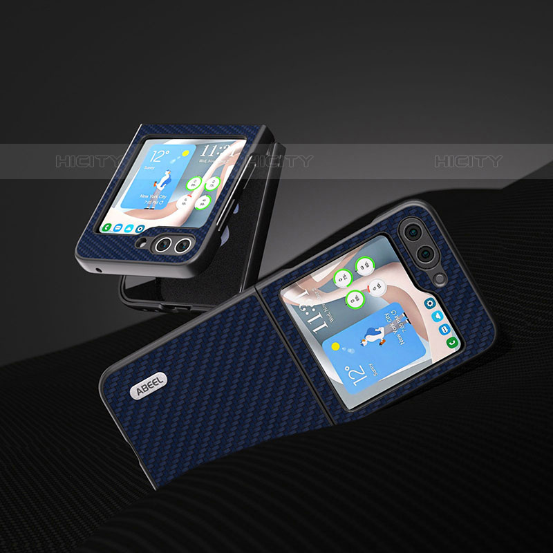 Custodia Lusso Pelle e Plastica Opaca Cover BH3 per Samsung Galaxy Z Flip5 5G