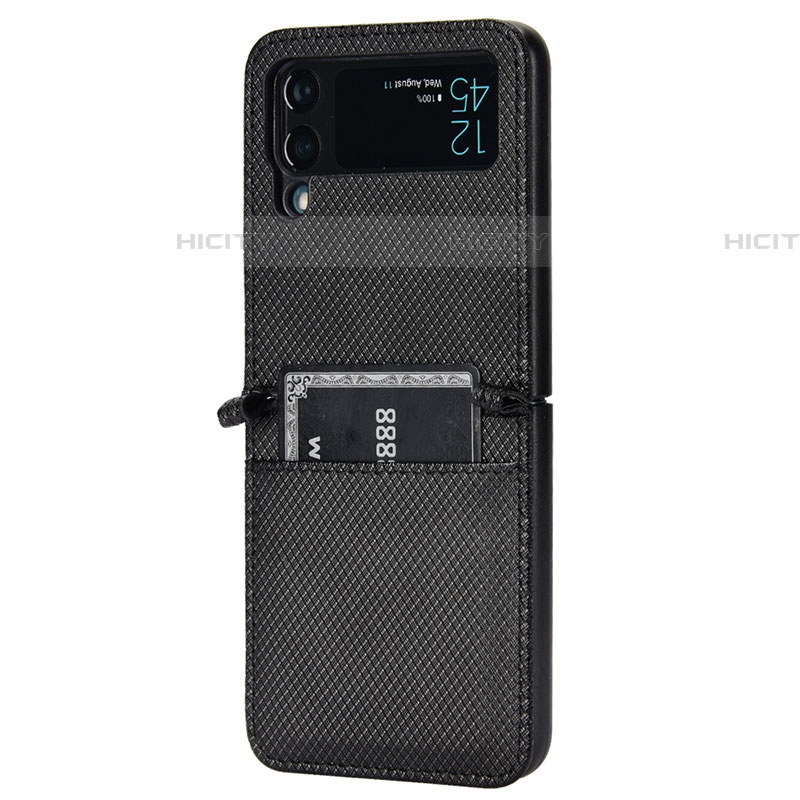 Custodia Lusso Pelle e Plastica Opaca Cover BY1 per Samsung Galaxy Z Flip4 5G
