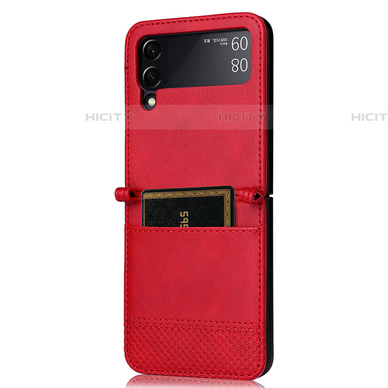 Custodia Lusso Pelle e Plastica Opaca Cover BY2 per Samsung Galaxy Z Flip4 5G