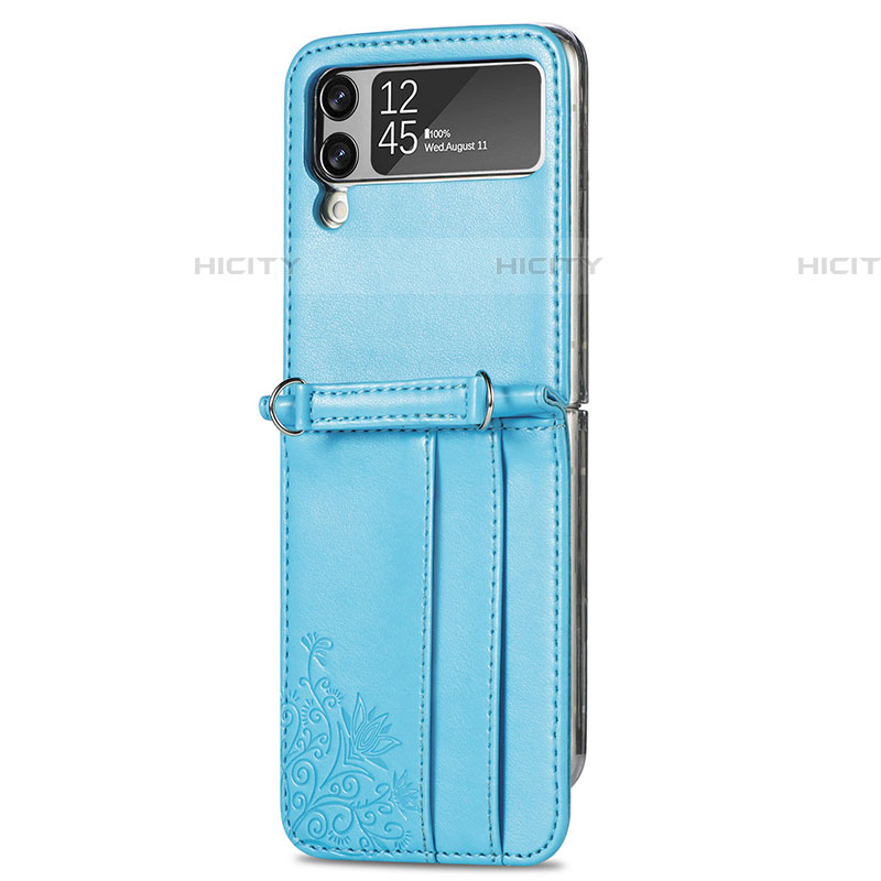 Custodia Lusso Pelle e Plastica Opaca Cover C01 per Samsung Galaxy Z Flip4 5G