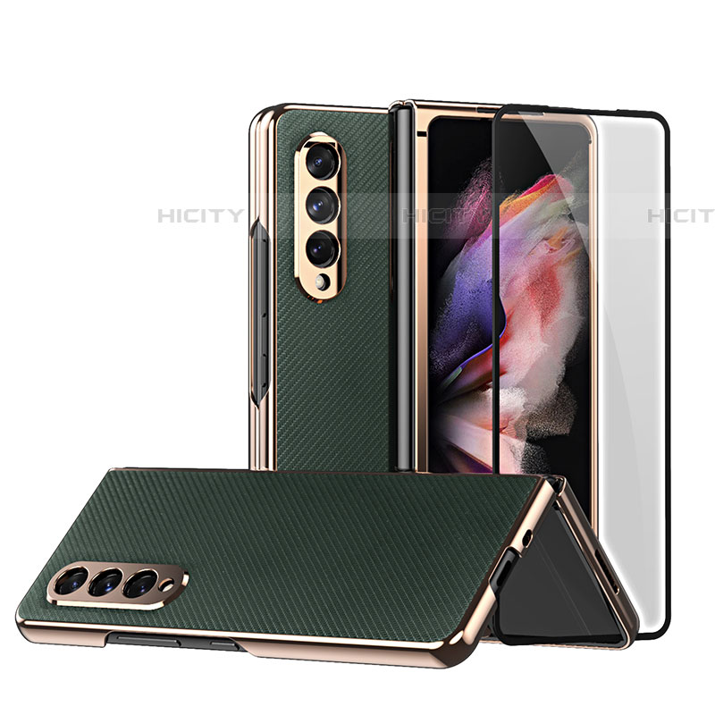 Custodia Lusso Pelle e Plastica Opaca Cover C03 per Samsung Galaxy Z Fold4 5G
