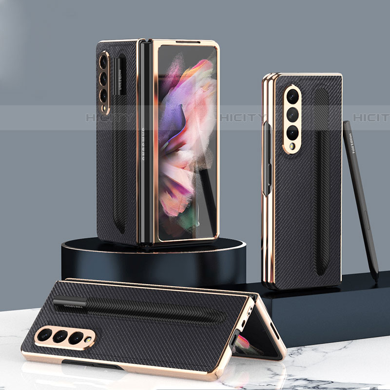 Custodia Lusso Pelle e Plastica Opaca Cover C04 per Samsung Galaxy Z Fold4 5G