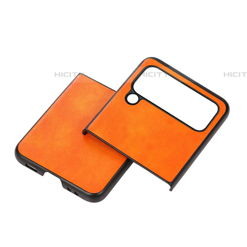 Custodia Lusso Pelle e Plastica Opaca Cover C09 per Samsung Galaxy Z Flip4 5G