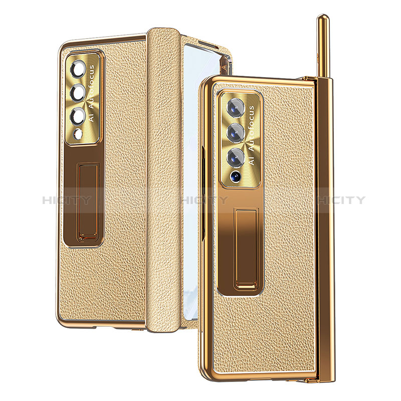 Custodia Lusso Pelle e Plastica Opaca Cover C09 per Samsung Galaxy Z Fold3 5G