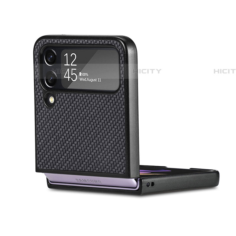 Custodia Lusso Pelle e Plastica Opaca Cover H02 per Samsung Galaxy Z Flip4 5G