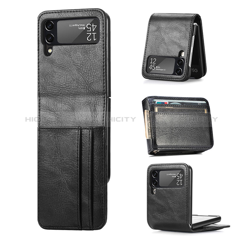 Custodia Lusso Pelle e Plastica Opaca Cover H03 per Samsung Galaxy Z Flip3 5G