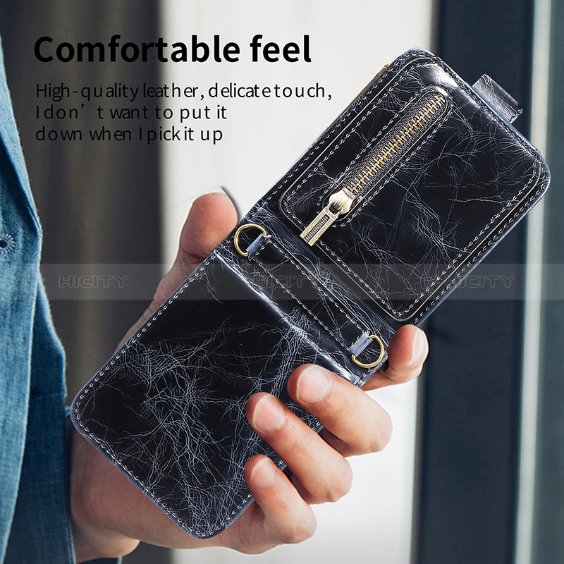 Custodia Lusso Pelle e Plastica Opaca Cover JD2 per Samsung Galaxy Z Flip3 5G