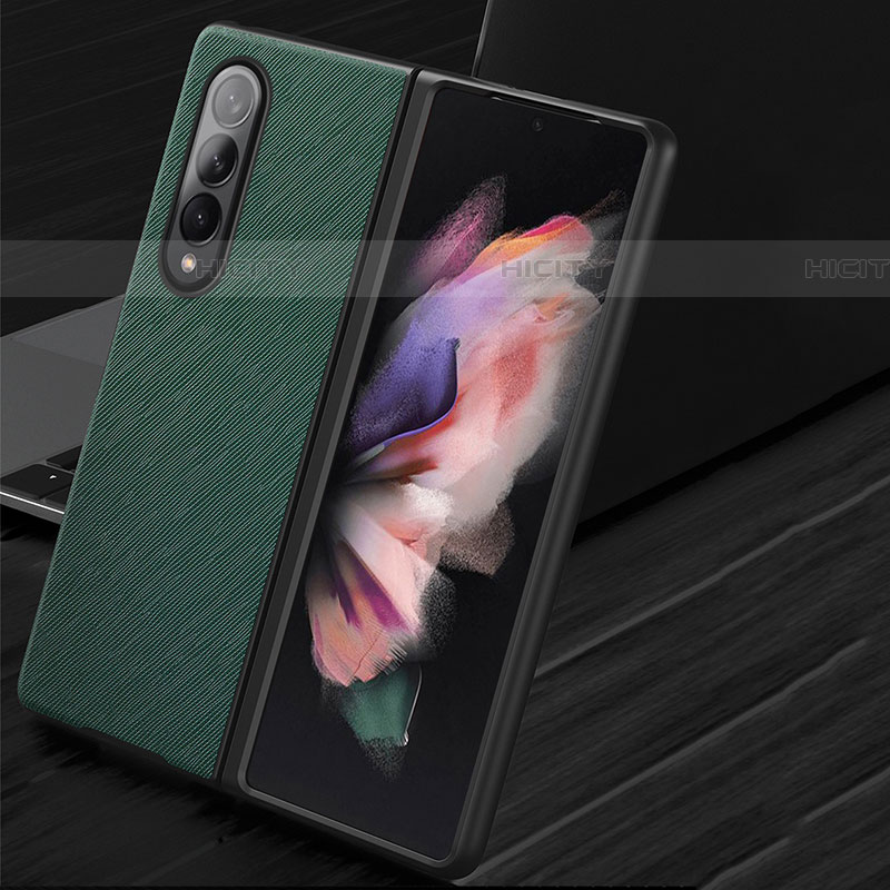 Custodia Lusso Pelle e Plastica Opaca Cover L06 per Samsung Galaxy Z Fold4 5G